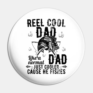 Reel Cool Dad Like A Normal Dad But Cooler Pin