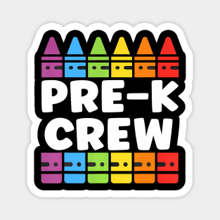 Preschool Crew Pre K Tribe Back To School Teacher Student Magnet