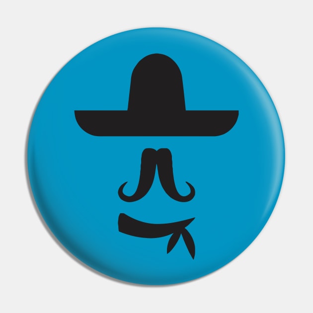 Mustache Mr. Cowboy Pin by loafcorgi