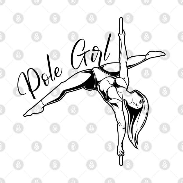 Pole Fitness - Pole Girl by Modern Medieval Design