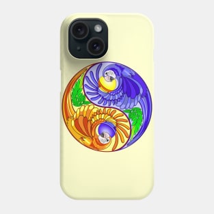 Yin Yang Macaw Parrot Zen Sign Phone Case