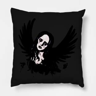 Gothic Angel (purple) Pillow