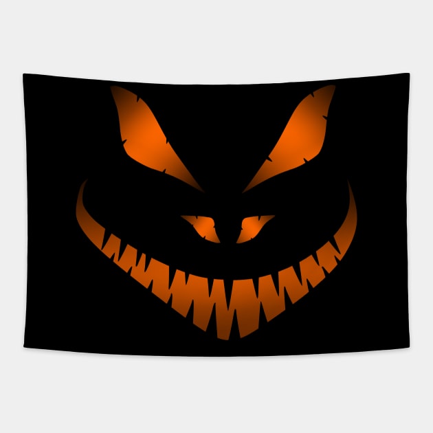 Halloween Scary Face Tapestry by Nerd_art