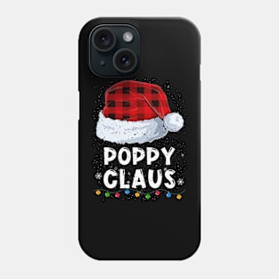 Poppy Claus Red Plaid Christmas Santa Family Matching Pajama Phone Case