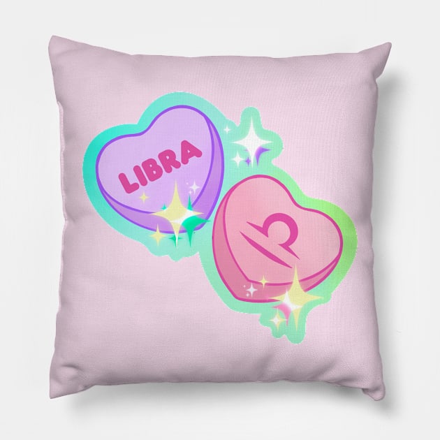 Libra sweethearts Pillow by Sugarnspice