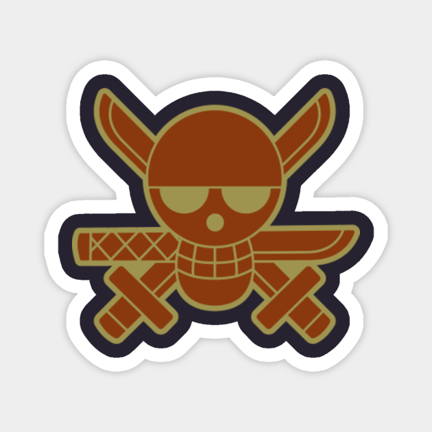 Roronoa Zoro Jolly Roger - Mugiwara - Magnet | TeePublic