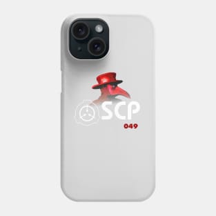 SCP 049 "the plague doctor" (Red) Phone Case