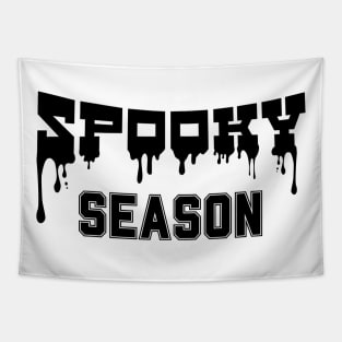 Spooky Season Varsity Font Typography Tapestry