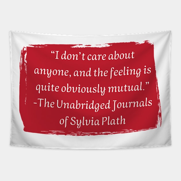 Sylvia Plath Tapestry by HappyBird