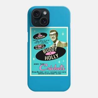 Buddy Holly In Person (Teal) Phone Case