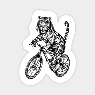 SEEMBO Tiger Cycling Bicycle Cyclist Bicycling Bike Biking Magnet