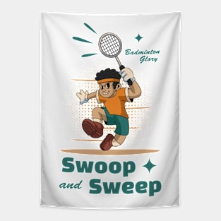 Badminton Glory Mascot Tapestry