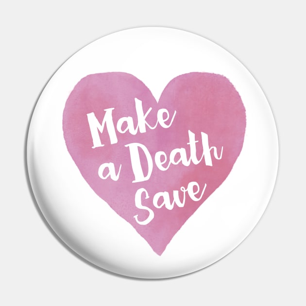 Make a Death Save Pin by RaygunTeaParty