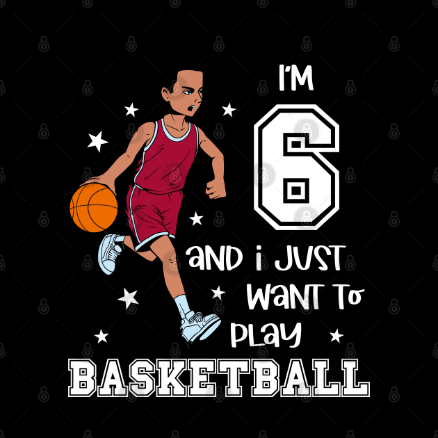 Boy plays basketball - I am 6 by Modern Medieval Design