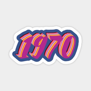 1970 Birthday Gift T-Shirt Magnet