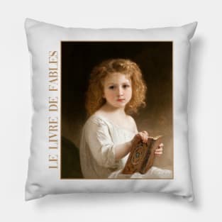 The Story Book by Bouguereau Pillow