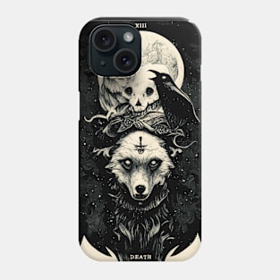 Tarot Wolves: Death Phone Case