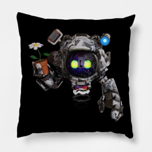 Friendly Gardener Robot Pillow