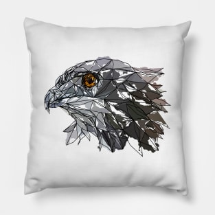 Black chested snake Eagle Pillow