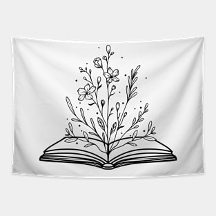 Floral Book Tapestry