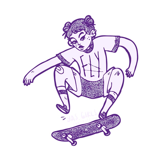 Yas, Girls Can Skate Too by JETBLACK369