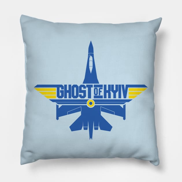 Ghost of Kyiv Pillow by Baggss