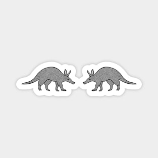 Aardvarks in Love - cool and fun animal design on white Magnet