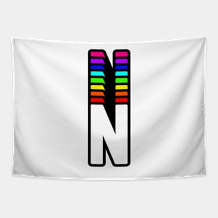 Rainbow Letter, N Tapestry