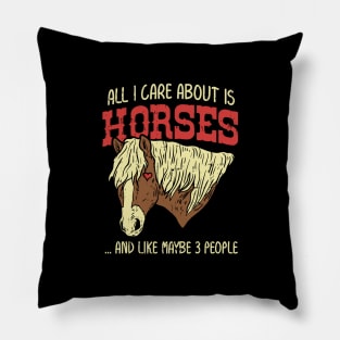 Horse riding Shirts Pony Lover Gift Pillow