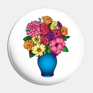 Vase of Flowers Pin