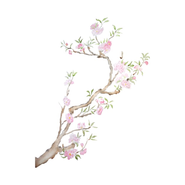 pink peach flowers blossom by colorandcolor