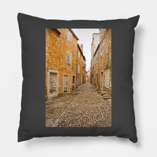 Street in Sutivan, Brac, Croatia Pillow