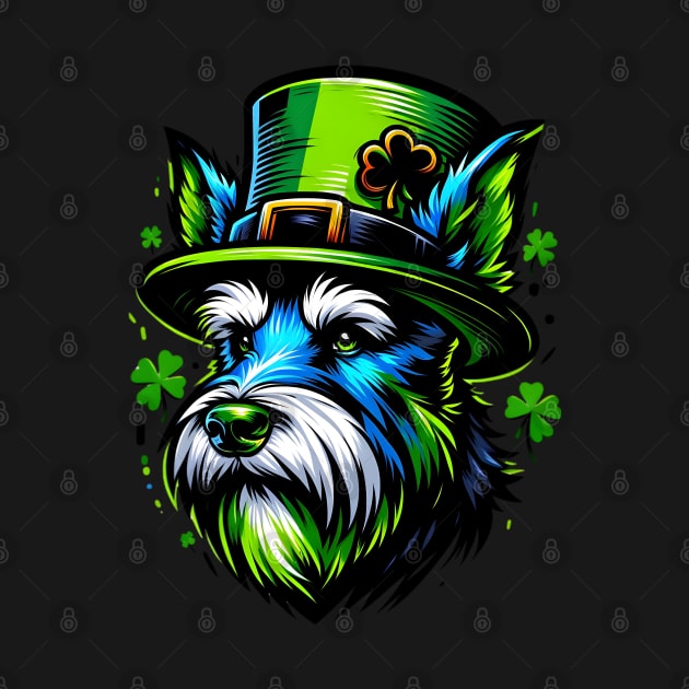 Kerry Blue Terrier in Saint Patrick's Day Celebration by ArtRUs