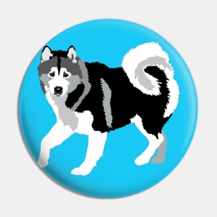 Alaskan Malamute Husky Dog Pin