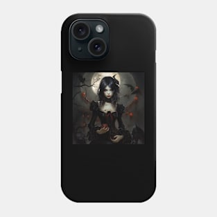 Halloween witch girl Phone Case