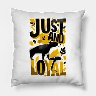 Just and Loyal - Badgers - Fantasy Pillow