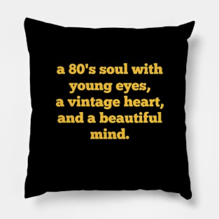 80s Soul Old School Pillow