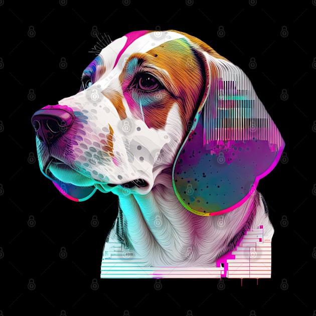 Vaporwave Beagle by JayD World