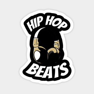 Hip Hop Beats Rap Music Design 90s Kopfhörer Magnet