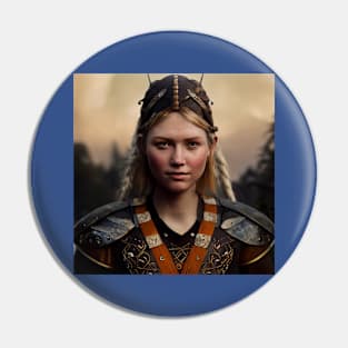 Viking Shield Maiden Pin