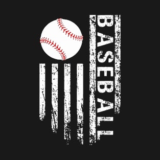 American Flag Baseball Team for Men Boys Girls Women T-Shirt