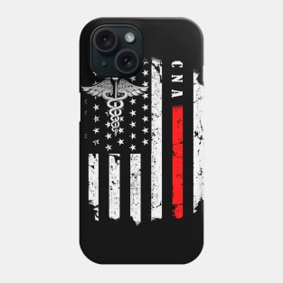 American Flag CNA Patriotic Nurse 4th of July Phone Case