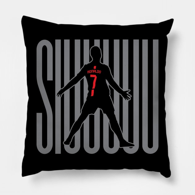 Siuuuuu Cristiano Ronaldo Pillow by HOGOs