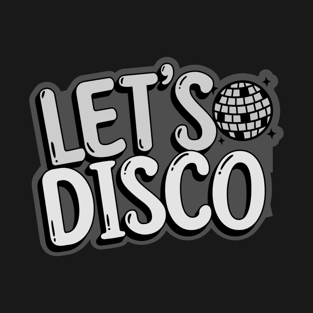 DISCO  - Let's Disco Mirror ball (Grey) by DISCOTHREADZ 