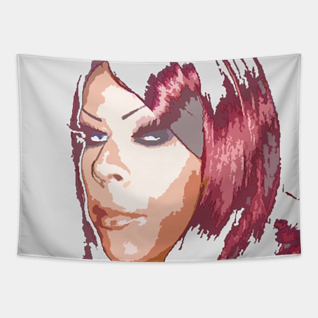 drag queen light background Tapestry by Marccelus