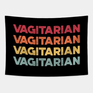 Vagitarian Sunset Funny Tapestry