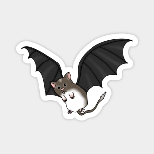 Vampire bat gerbil (cute brown gerbil Halloween costume) Magnet