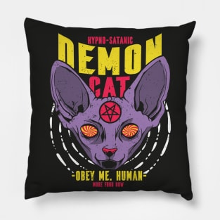 Retro Demon Sphynx Cat Pillow