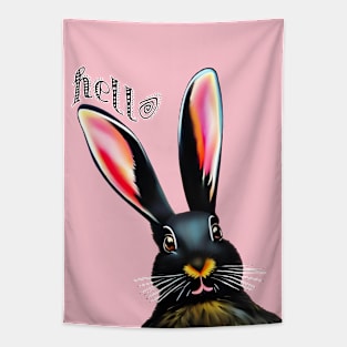 Hello Rabbit Tapestry