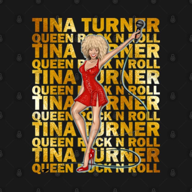 TINA TURNER QUEEN ROCK N ROLL by SKULLBERRY